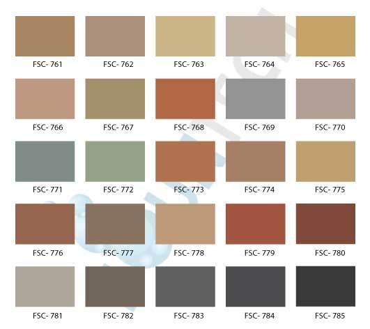 Stamp concrete color chart